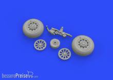 Eduard Accessories 648335 - P-51D wheels for Airfix