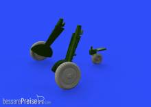 Eduard Accessories 648400 - Bf 109G-6 wheels for Tamiya in 1:48