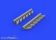 Eduard Accessories 648418 - Tempest MK.V exhaust stacks for Eduard in 1:48