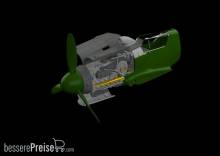 Eduard Accessories 648465 - Bf 109G-10/U4 engine for Eduard in 1:48