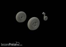 Eduard Accessories 648469 - Spitfire Mk.XIV wheels-3spoke f.Airfix in 1:48