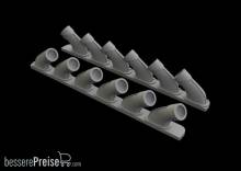 Eduard Accessories 648470 - Spitfire Mk.XIV exhaust stacks f.Airfix in 1:48