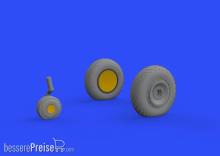Eduard Accessories 648484 - P-47D wheels for Tamiya in 1:48