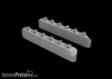 Eduard Accessories 648486 - P-51D exhaust stacks w/ fairing for Eduard in 1:48