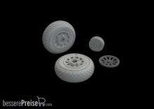 Eduard Accessories 648494 - P-51D wheels diamond tread for Eduard in 1:48
