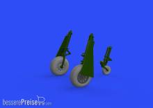 Eduard Accessories 648504 - P-51D wheels cross tread for Eduard in 1:48