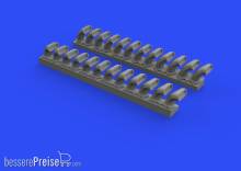 Eduard Accessories 648508 - P-400 exhaust stacks f. Eduard in 1:48