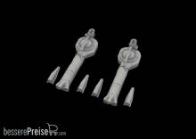 Eduard Accessories 648519 - P-38F/G superchargers for Tamiya in 1:48