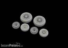 Eduard Accessories 648524 - F-104 wheels late for Kinetic in 1:48