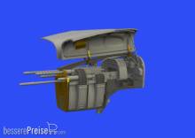 Eduard Accessories 648533 - P-38F/G nose gun bay for Tamiya in 1:48
