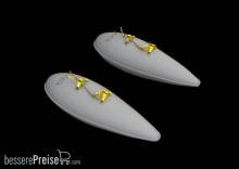 Eduard Accessories 648571 - P-51D 75gal drop tanks for Eduard in 1:48