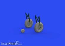 Eduard Accessories 648617 - Il-2 wheels 1/48 for ZVEZDA in 1:48