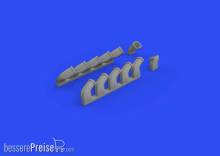 Eduard Accessories 648618 - Il-2 exhaust stacks 1/48 for ZVEZDA in 1:48
