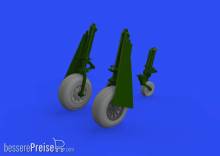 Eduard Accessories 648647 - P-51D wheels block tread 2 1/48 for EDUARD in 1:48