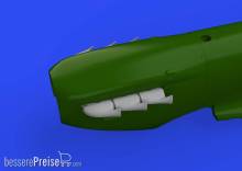 Eduard Accessories 648668 - Spitfire Mk.V three-stacks exhausts fishtail 1/48 for EDUARD