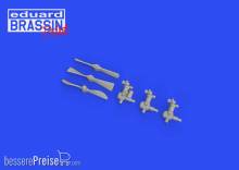 Eduard Accessories 648674 - Sopwith Camel Rotherham air pumps 1/48 for EDUARD