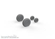 Eduard Accessories 648682 - F-4B wheels for TAMIYA in 1:48