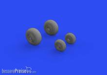Eduard Accessories 648685 - Mi-24D wheels for EDUARD/ZVEZDA in 1:48