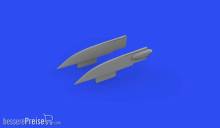 Eduard Accessories 648704 - F-4B fin caps PRINT, for TAMIYA in 1:48
