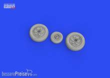Eduard Accessories 648708 - F-16 wheels late for TAMIYA in 1:48