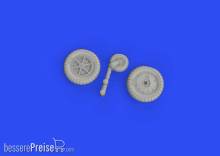 Eduard Accessories 648720 - 1:48 Bf 109G-4 wheels for EDUARD