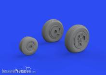Eduard Accessories 648741 - 1:48 Vampire F.3 wheels 1/48