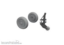Eduard Accessories 648760 - 1:48 A-1H wheels 1/48