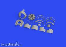 Eduard Accessories 648792 - 1:48 F4F-3 engine early PRINT 1/48 for EDUARD