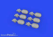 Eduard Accessories 648796 - 1:48 WWII USAAF oxygen cylinder A-4 PRINT