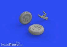 Eduard Accessories 648799 - 1:48 A6M3 wheels for EDUARD