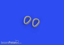 Eduard Accessories 648801 - 1:48 A6M3 exhausts PRINT for EDUARD