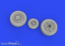 Eduard Accessories 648833 - 1:48 F-16C wheels late 1/48 for KINETIC