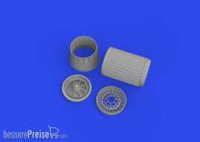 Eduard Accessories 648854 - 1:48 F-16 exhaust nozzle P&W F100 PRINT 1/48 KINETIC