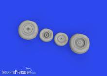 Eduard Accessories 648864 - 1:48 Mi-8MT wheels 1/48 ZVEZDA