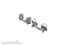 Eduard Accessories 648873 - 1/48 Bf 109E rudder pedals early 1/48