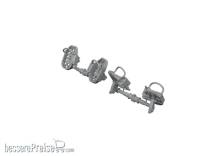 Eduard Accessories 648874 - 1/48 Bf 109E rudder pedals late 1/48