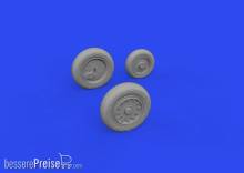 Eduard Accessories 648934 - 1:48 J-35 Draken wheels Type 1 1/48 HASEGAWA