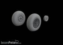 Eduard Accessories 648987 - P-51B/C wheels oval tread EDUARD