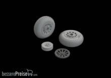 Eduard Accessories 648988 - P-51B/C wheels cross tread EDUARD