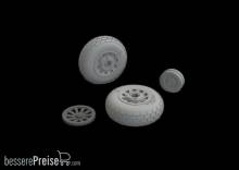 Eduard Accessories 648989 - P-51B/C wheels block tread EDUARD