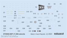 Eduard Accessories D72046 - 1/72 F-35A stencils 1/72