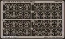 Eduard Accessories 72439 - WWI Wheel Wire Discs in 1:72