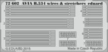 Eduard Accessories 72602 - Avia B.534 wires & stretchers f. Eduard in 1:72