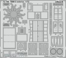 Eduard Accessories 72746 - TBM-3 exterior HOBBY BOSS
