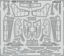 Eduard Accessories 72747 - TBM-3 folded wings HOBBY BOSS