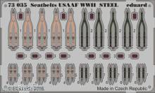 Eduard Accessories 73035 - Seatbelts USAAF WWII STEEL in 1:72
