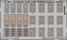 Eduard Accessories 73037 - Seatbelts Luftwaffe WWII bombers STEEL in 1:72