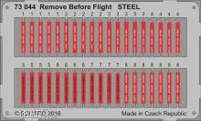 Eduard Accessories 73044 - Remove Before Flight STEEL in 1:72