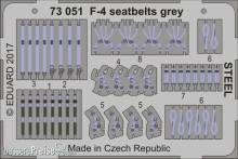 Eduard Accessories 73051 - F-4 seatbelts grey STEEL