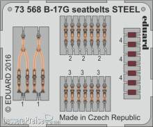 Eduard Accessories 73568 - B-17G seatbelts STEEL for Airfix in 1:72